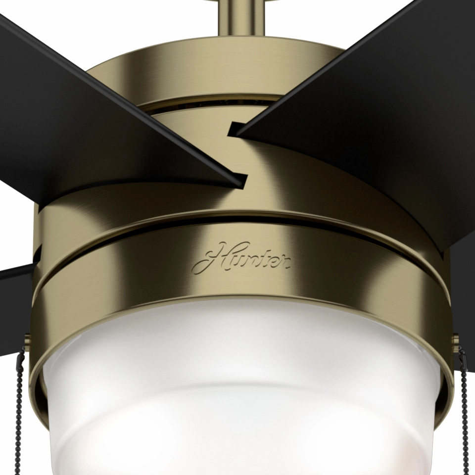 Claudette 52"Ceiling Fan Modern Brass