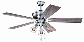Clybourn 52"Ceiling Fan Satin Nickel medium electric fans for multi-room use