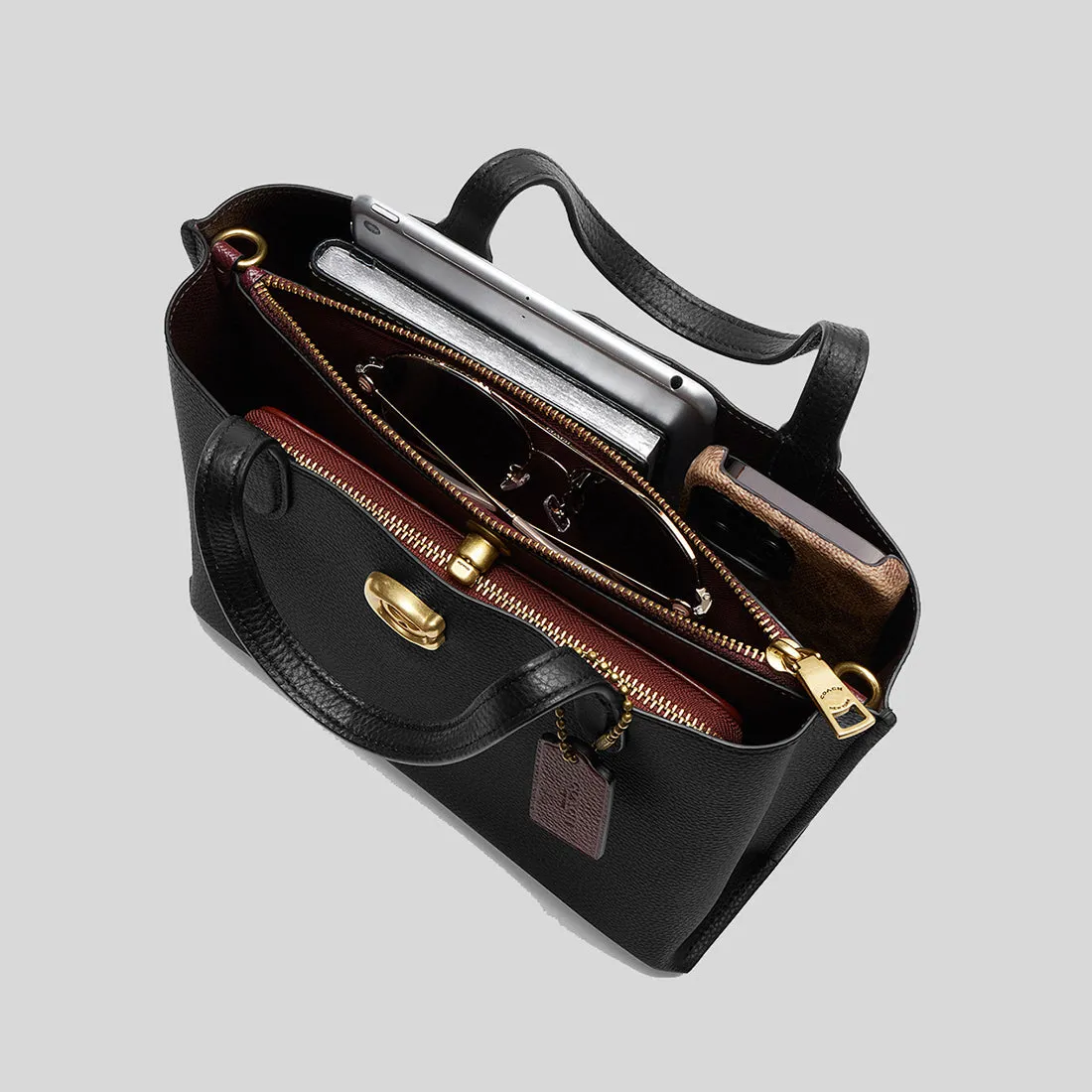 Coach Bags COACH Willow Tote 24 Black C8869