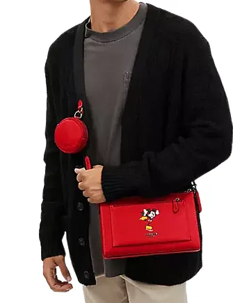 Coach Disney X Coach Holden Crossbody With Ice Skate Mickey Mouse Coach Bags