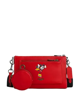 Coach Disney X Coach Holden Crossbody With Ice Skate Mickey Mouse Coach Bags