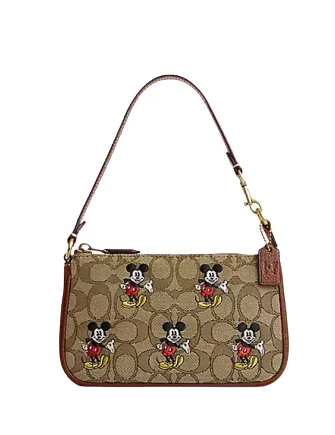Coach Disney X Coach Nolita 19 In Signature Jacquard With Mickey Mouse Print Coach Bags