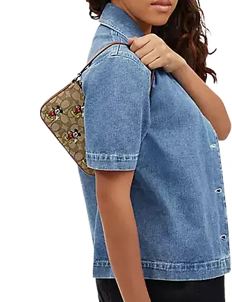 Coach Disney X Coach Nolita 19 In Signature Jacquard With Mickey Mouse Print Coach Bags