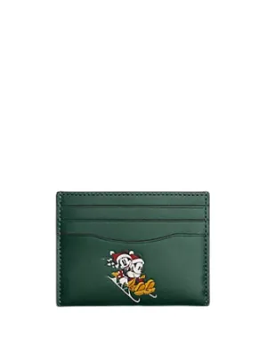 Coach Disney X Coach Slim Id Card Case With Winter Motif Coach Bags