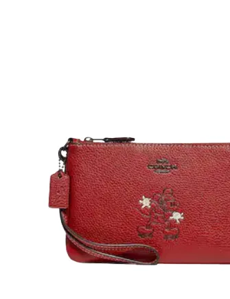 Coach Disney X Coach Small Wristlet With Mickey Motif Coach Bags