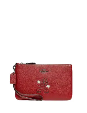 Coach Disney X Coach Small Wristlet With Mickey Motif Coach Bags
