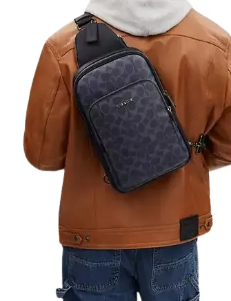 Coach Ethan Pack In Signature Denim Coach Bags