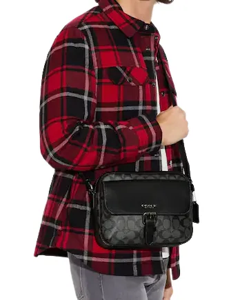 Coach Hudson Crossbody In Signature Canvas Coach Bags