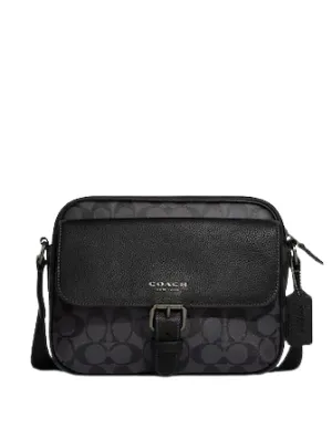 Coach Hudson Crossbody In Signature Canvas Coach Bags