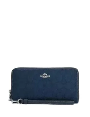 Coach Long Zip Around Wallet In Signature Jacquard Coach Bags