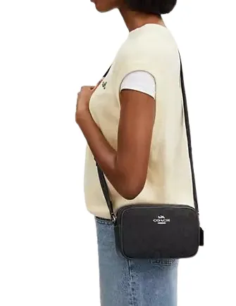 Coach Mini Jamie Camera Bag In Signature Jacquard Coach Bags