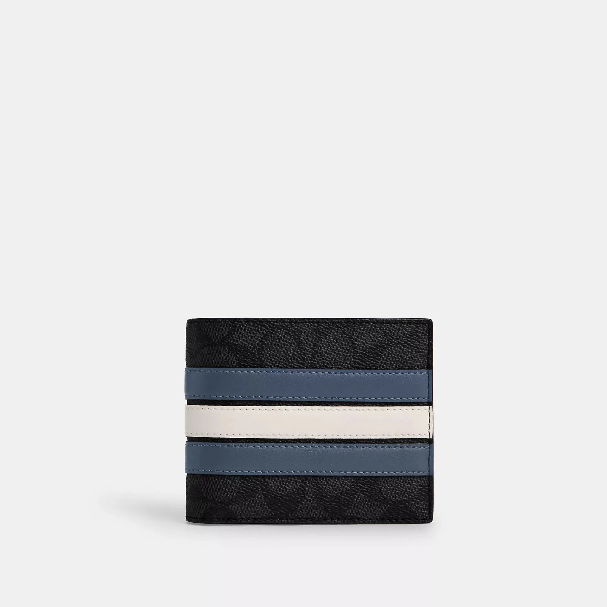 Coach Outlet 3 In 1 Wallet In Signature Canvas With Varsity Stripe COACH Outlet Bags