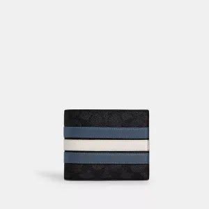 Coach Outlet 3 In 1 Wallet In Signature Canvas With Varsity Stripe COACH Outlet Bags
