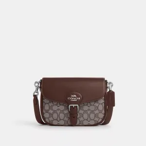 Coach Outlet Amelia Saddle Bag In Signature Jacquard COACH Outlet Bags