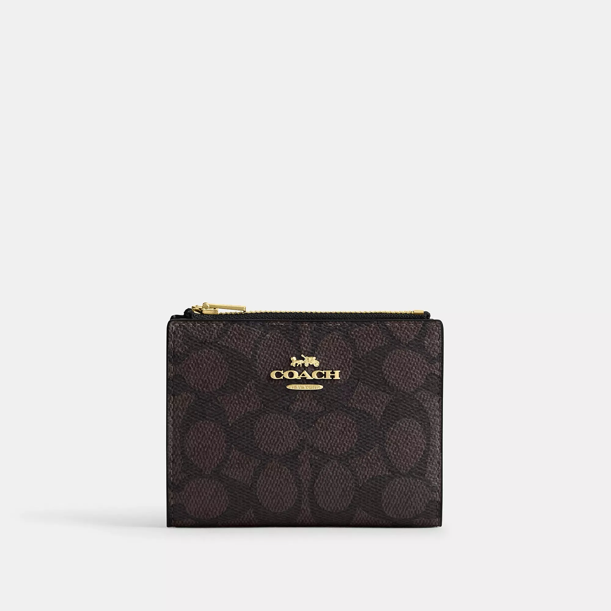 Coach Outlet Bifold Wallet In Signature Canvas COACH Outlet Bags