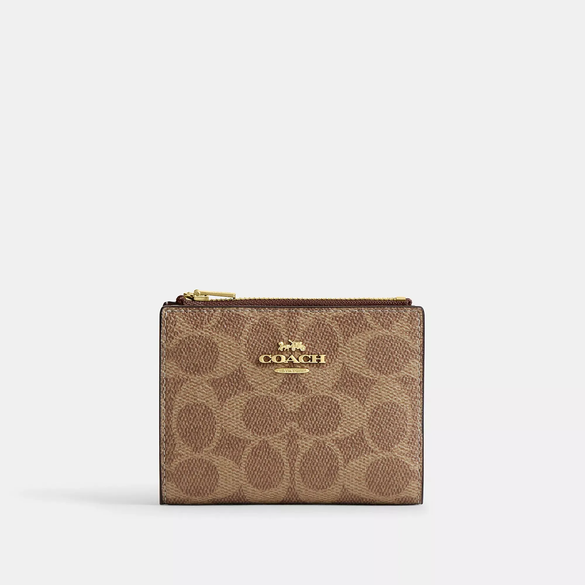 Coach Outlet Bifold Wallet In Signature Canvas COACH Outlet Bags