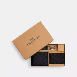 Coach Outlet Boxed 3 In 1 Wallet Gift Set In Signature Canvas COACH Outlet Bags
