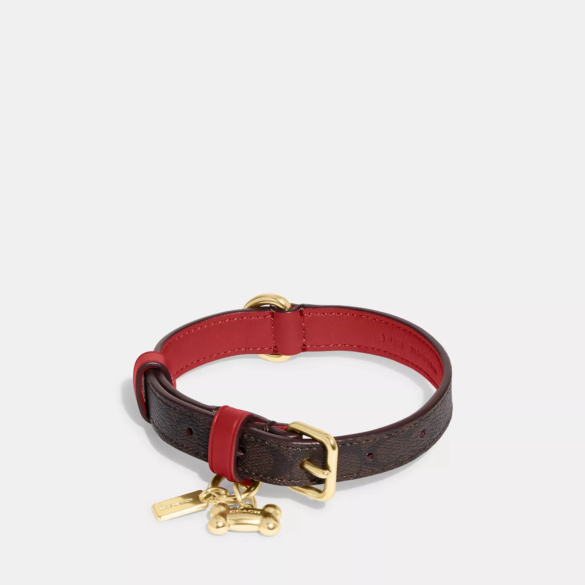 Coach Outlet Boxed Small Pet Collar In Signature Canvas COACH Outlet Bags