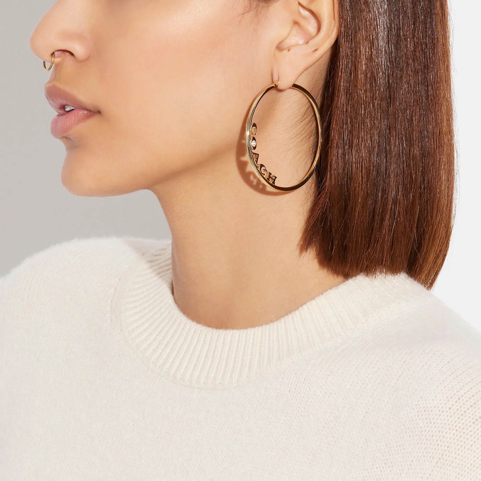 Coach Outlet Coach Medium Hoop Earrings COACH Outlet Bags