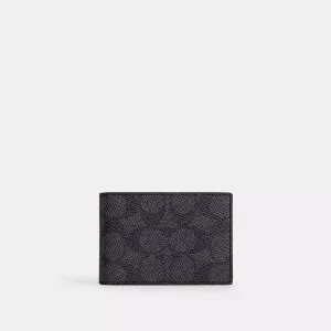 Coach Outlet Compact Billfold Wallet In Signature Canvas COACH Outlet Bags