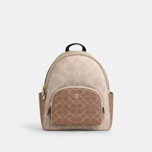 Coach Outlet Court Backpack In Blocked Signature Canvas COACH Outlet Bags