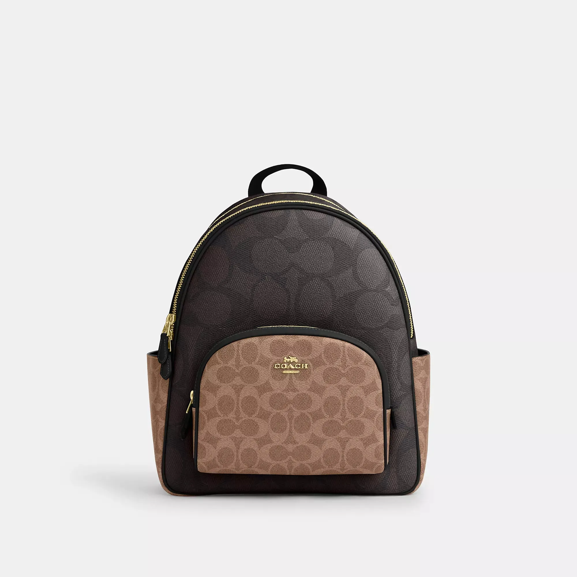 Coach Outlet Court Backpack In Blocked Signature Canvas COACH Outlet Bags