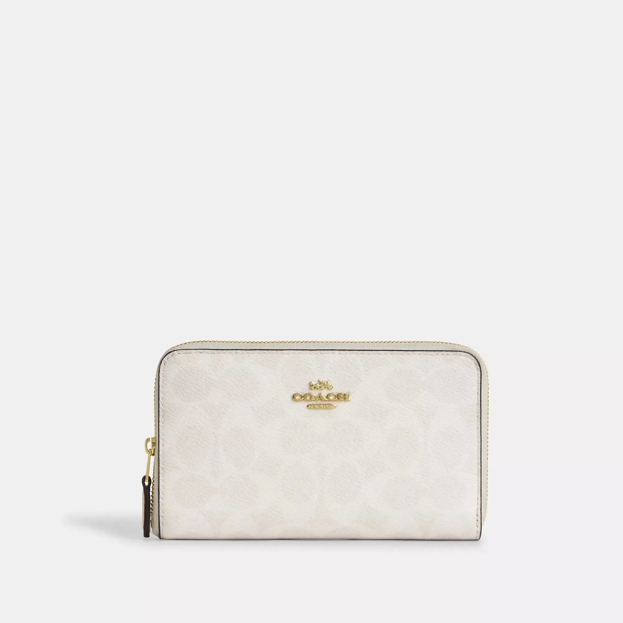 Coach Outlet Medium Id Zip Wallet In Signature Canvas COACH Outlet Bags