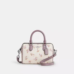 Coach Outlet Mini Rowan Crossbody Bag With Floral Print COACH Outlet Bags