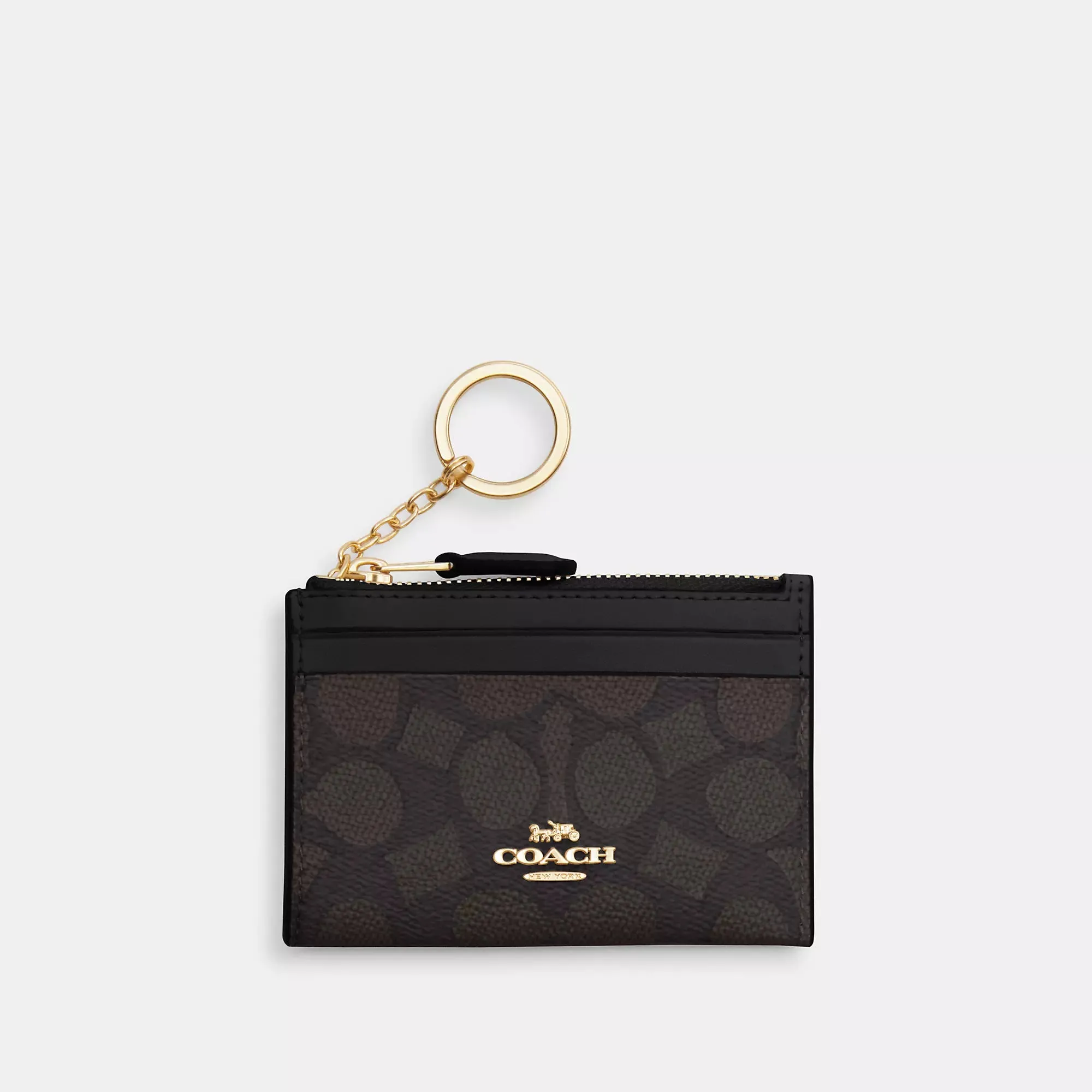 Coach Outlet Mini Skinny Id Case In Signature Canvas COACH Outlet Bags