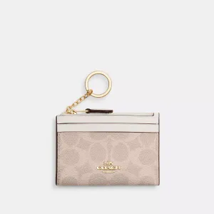 Coach Outlet Mini Skinny Id Case In Signature Canvas COACH Outlet Bags