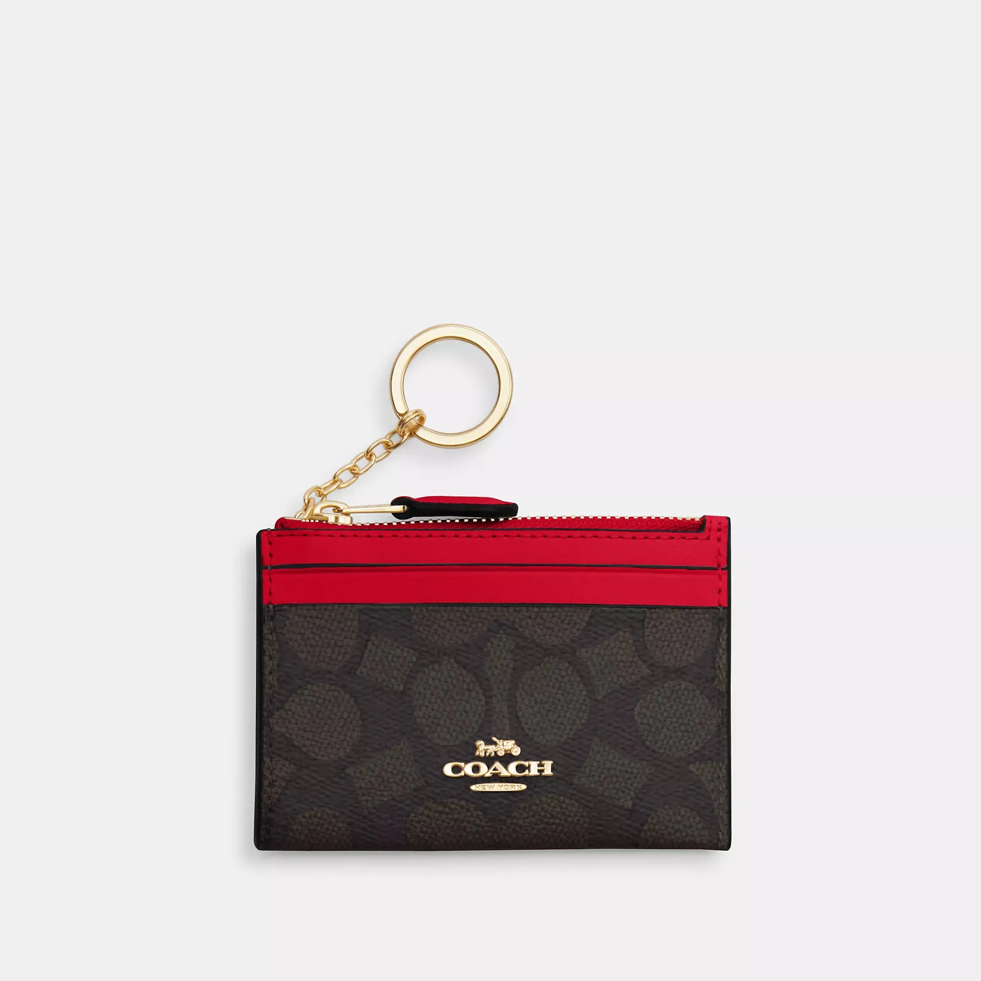 Coach Outlet Mini Skinny Id Case In Signature Canvas COACH Outlet Bags
