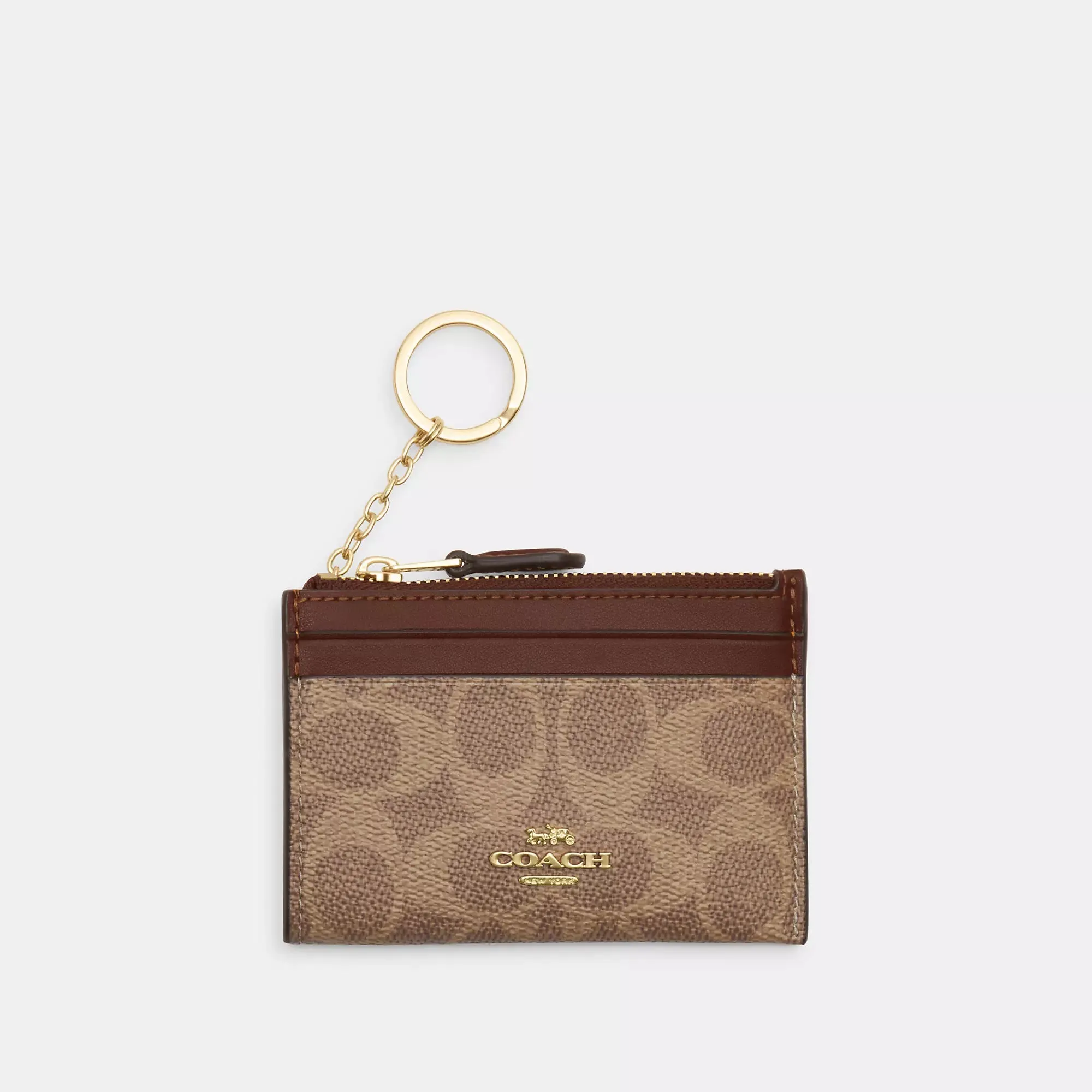 Coach Outlet Mini Skinny Id Case In Signature Canvas COACH Outlet Bags