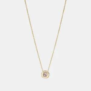 Coach Outlet Open Circle Stone Strand Necklace COACH Outlet Bags