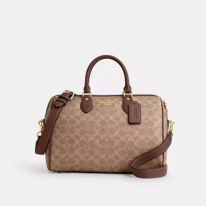 Coach Outlet Rowan Large Satchel Bag In Signature Canvas COACH Outlet Bags