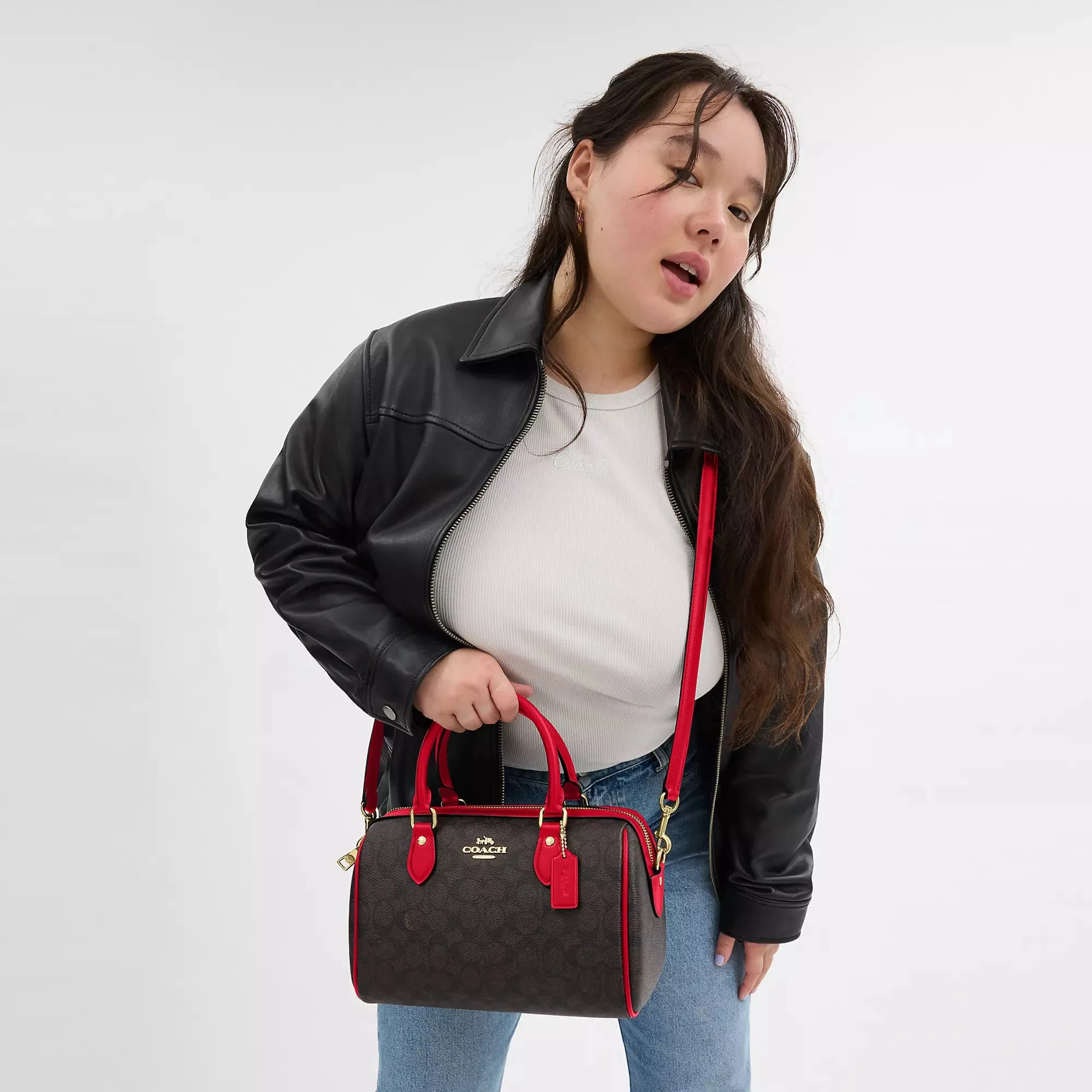 Coach Outlet Rowan Satchel Bag In Signature Canvas COACH Outlet Bags