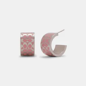Coach Outlet Signature Huggie Earrings COACH Outlet Bags