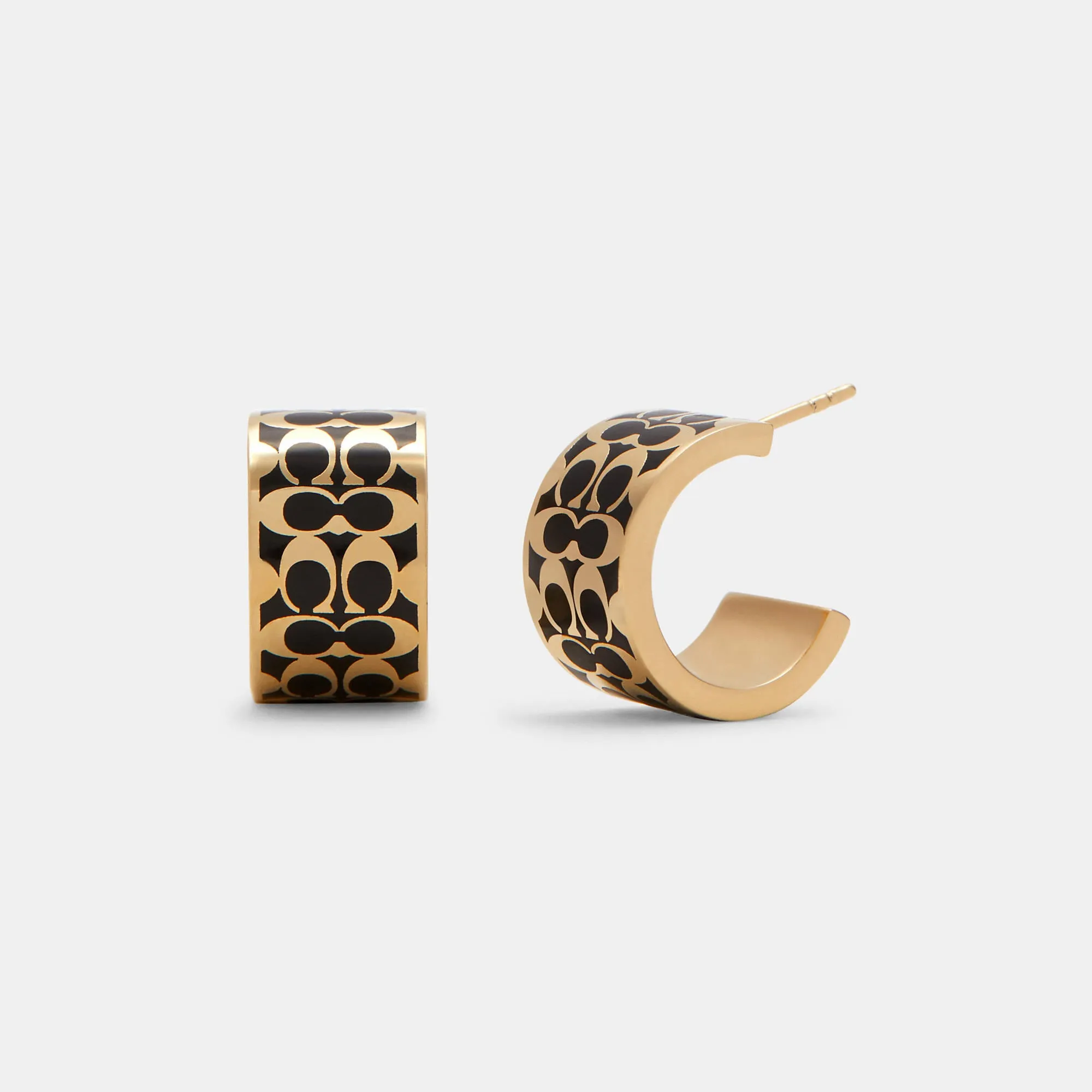 Coach Outlet Signature Huggie Earrings COACH Outlet Bags