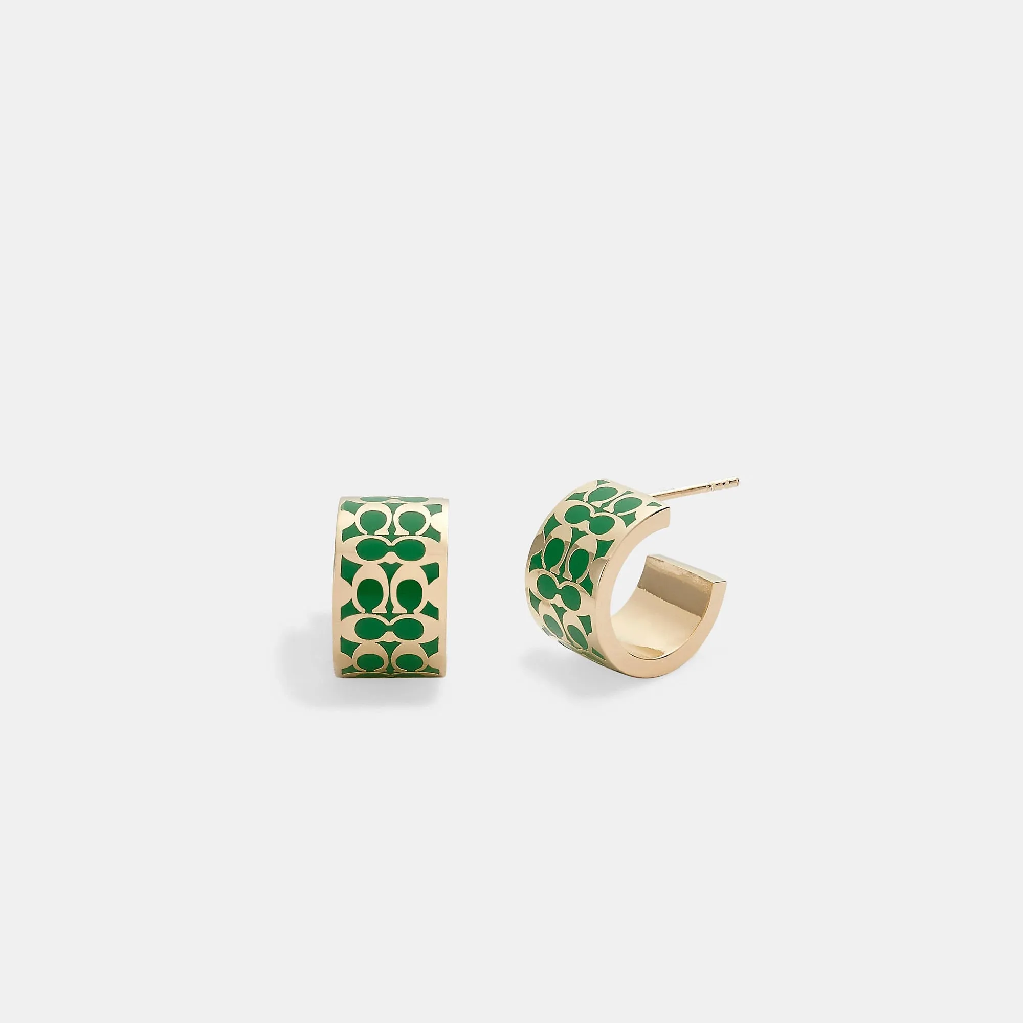 Coach Outlet Signature Huggie Earrings COACH Outlet Bags