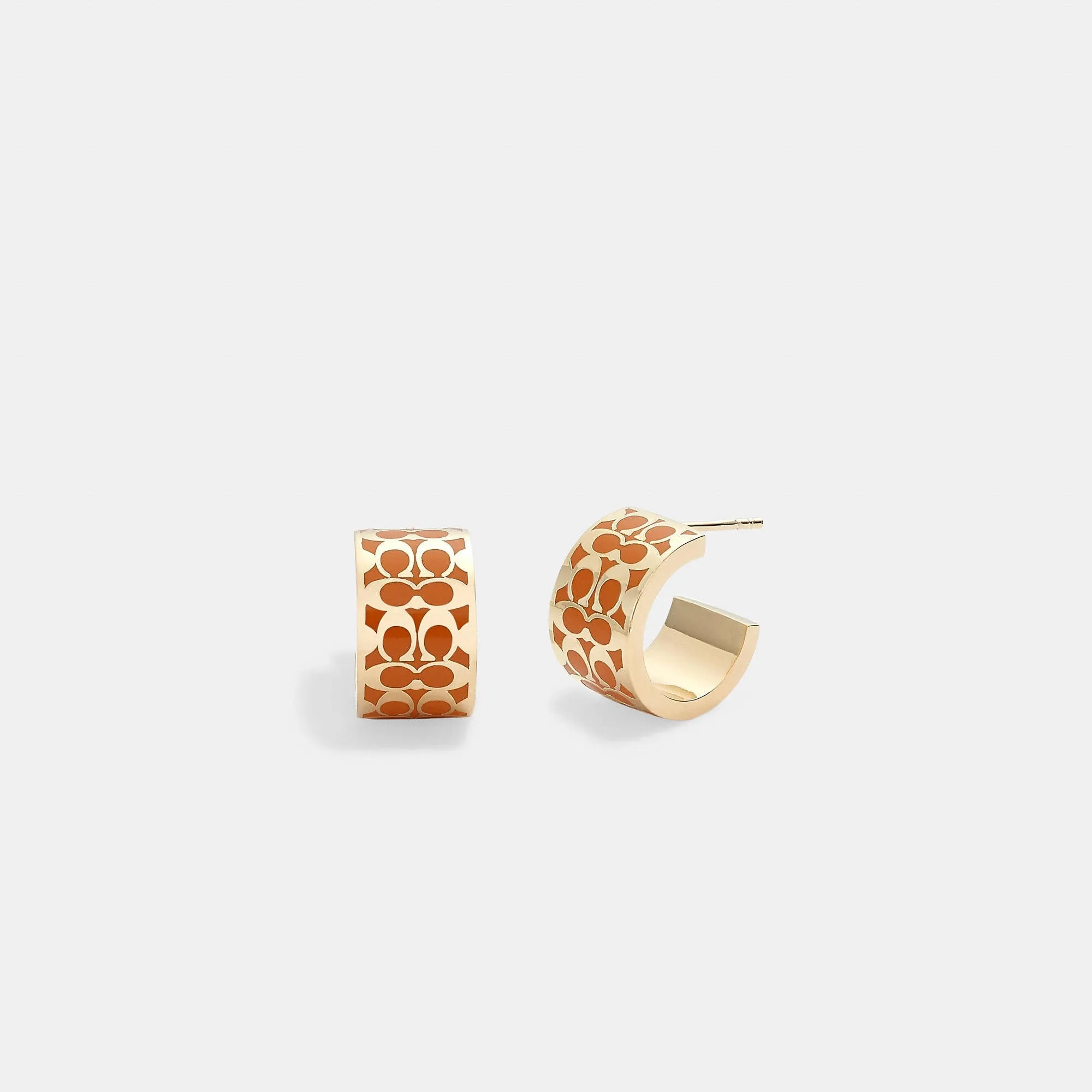 Coach Outlet Signature Huggie Earrings COACH Outlet Bags