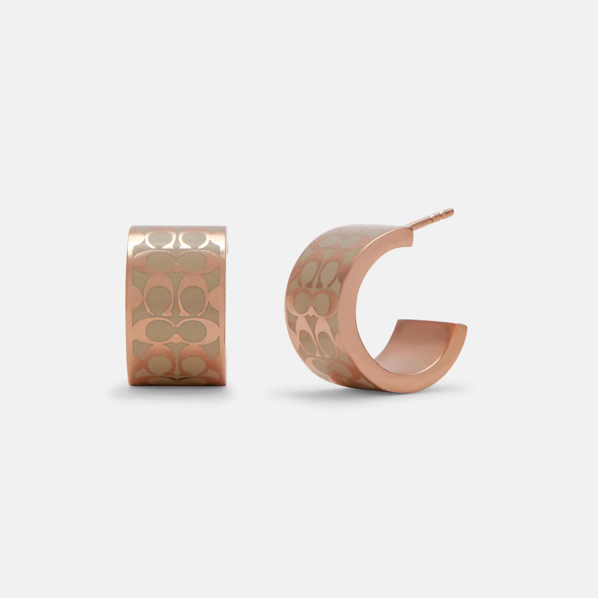 Coach Outlet Signature Huggie Earrings COACH Outlet Bags