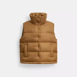 Coach Outlet Signature Jacquard Puffer Vest In Recycled Polyamide COACH Outlet Bags