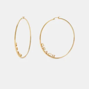 Coach Outlet Signature Large Hoop Earrings COACH Outlet Bags