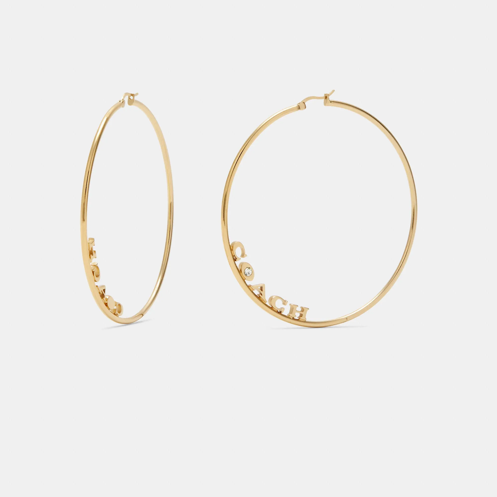 Coach Outlet Signature Large Hoop Earrings COACH Outlet Bags