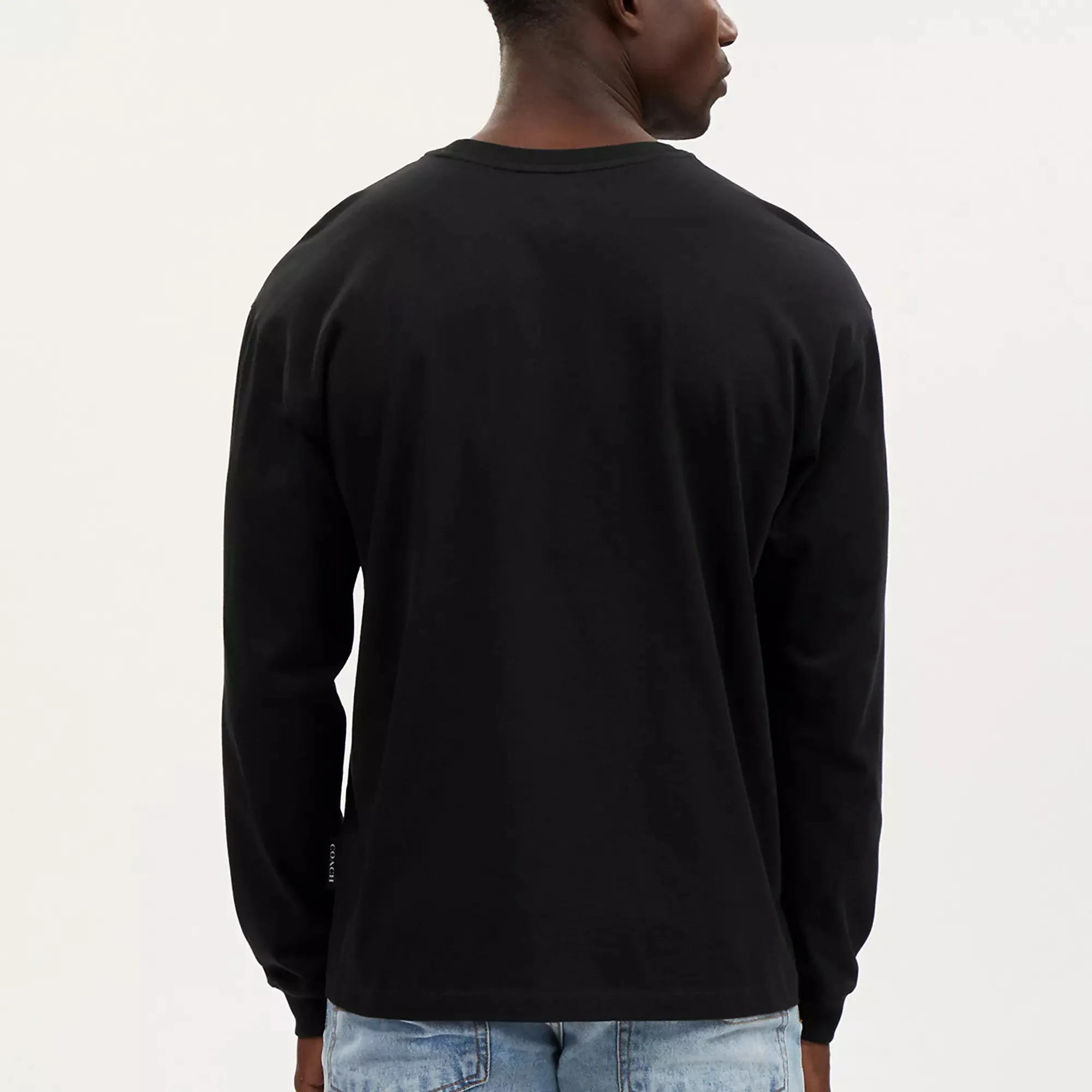 Coach Outlet Signature Long Sleeve T Shirt In Organic Cotton COACH Outlet Bags