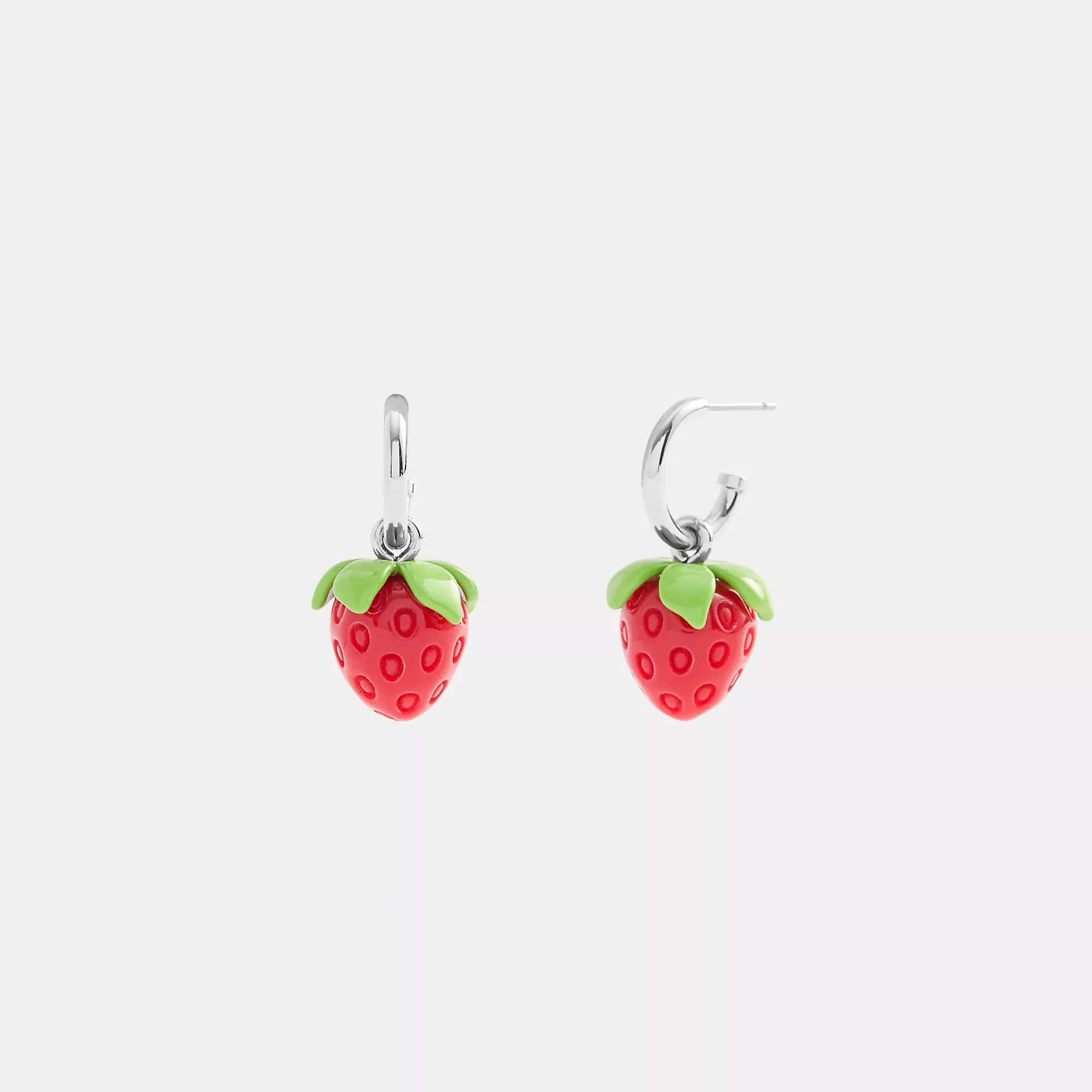 Coach Outlet Strawberry Huggie Earrings COACH Outlet Bags