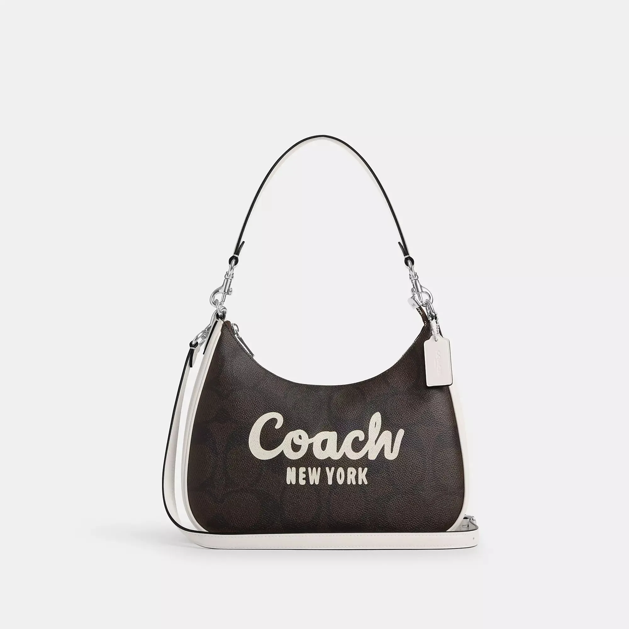 Coach Outlet Teri Hobo In Signature Canvas With Coach Graphic COACH Outlet Bags