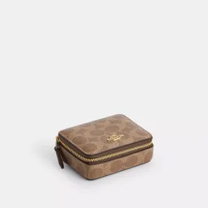 Coach Outlet Weekly Pill Box In Signature Canvas COACH Outlet Bags