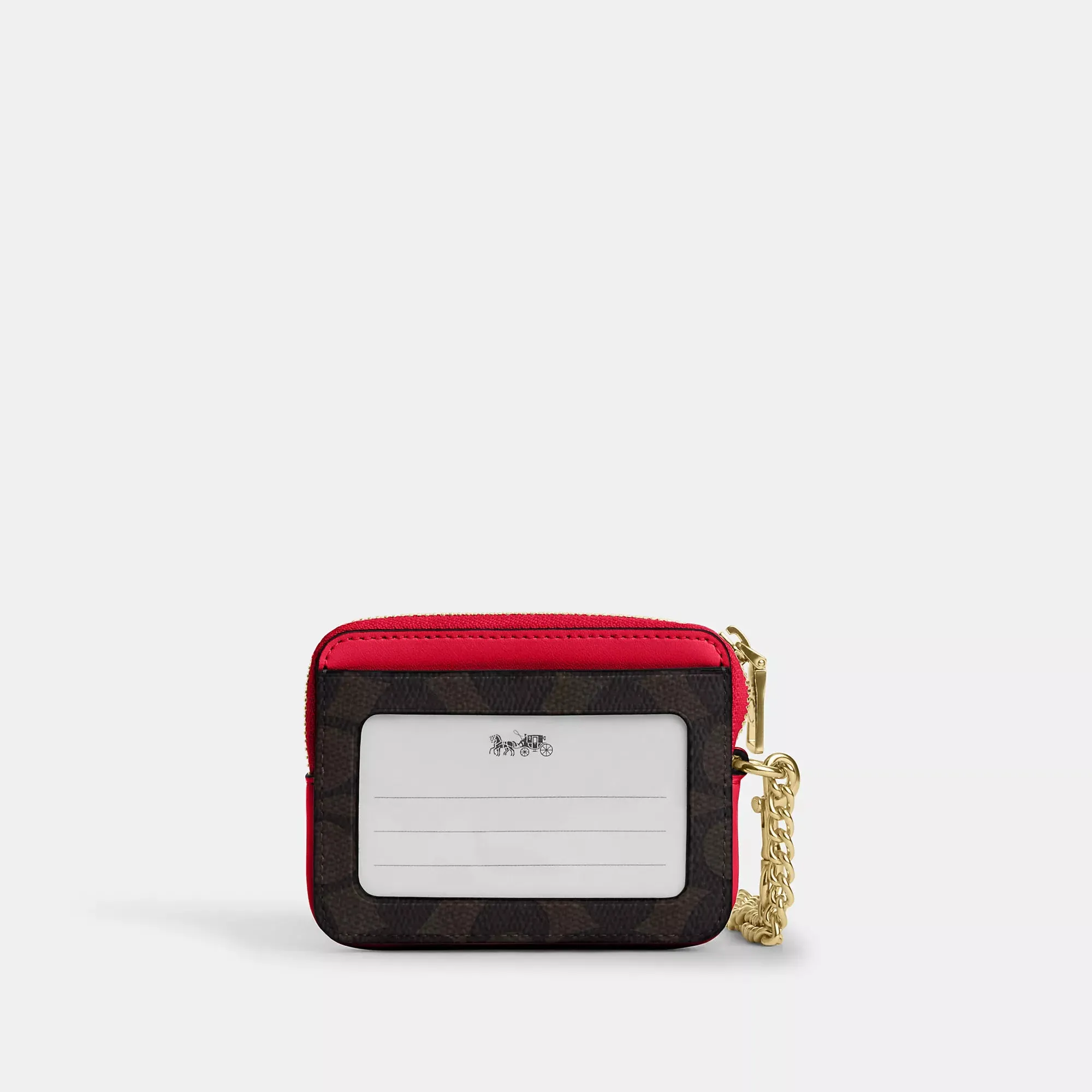Coach Outlet Zip Card Case In Signature Canvas COACH Outlet Bags