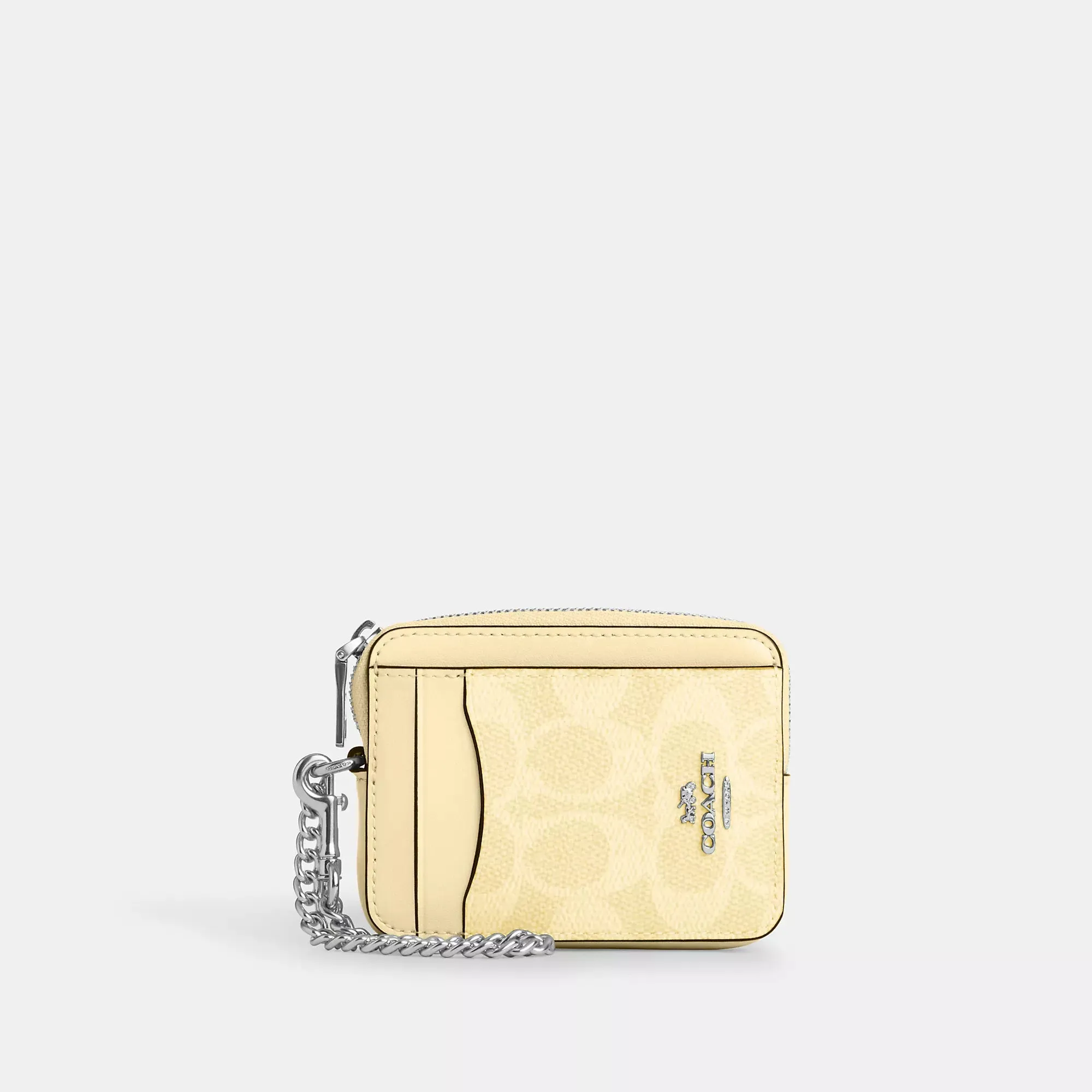 Coach Outlet Zip Card Case In Signature Canvas COACH Outlet Bags