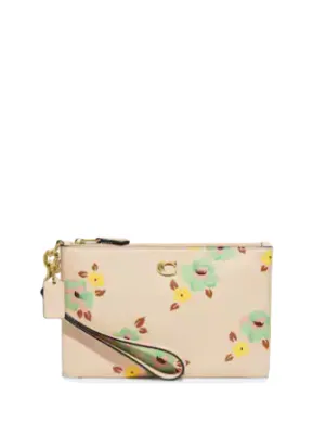 Coach Small Wristlet With Floral Print Coach Bags